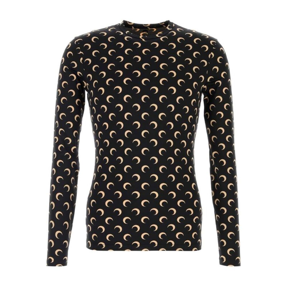 Marine Serre Men Moon Crewneck Top